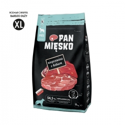 Pan Mięsko wieprzowina z dzikiem - granulat XL 9kg